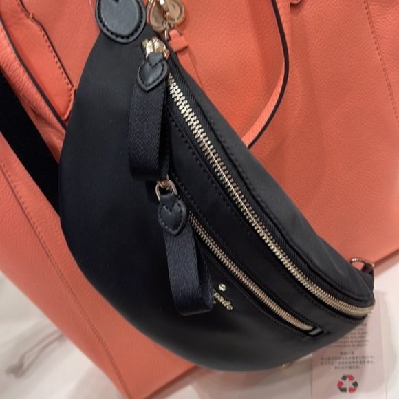 Kate Spade Chelsea Nylon Belt Bag Fanny Pack Black - Picture 12 of 16